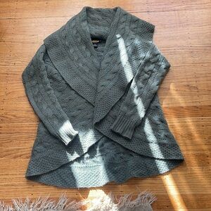 Vintage Rugby cocoon shawl sweater.